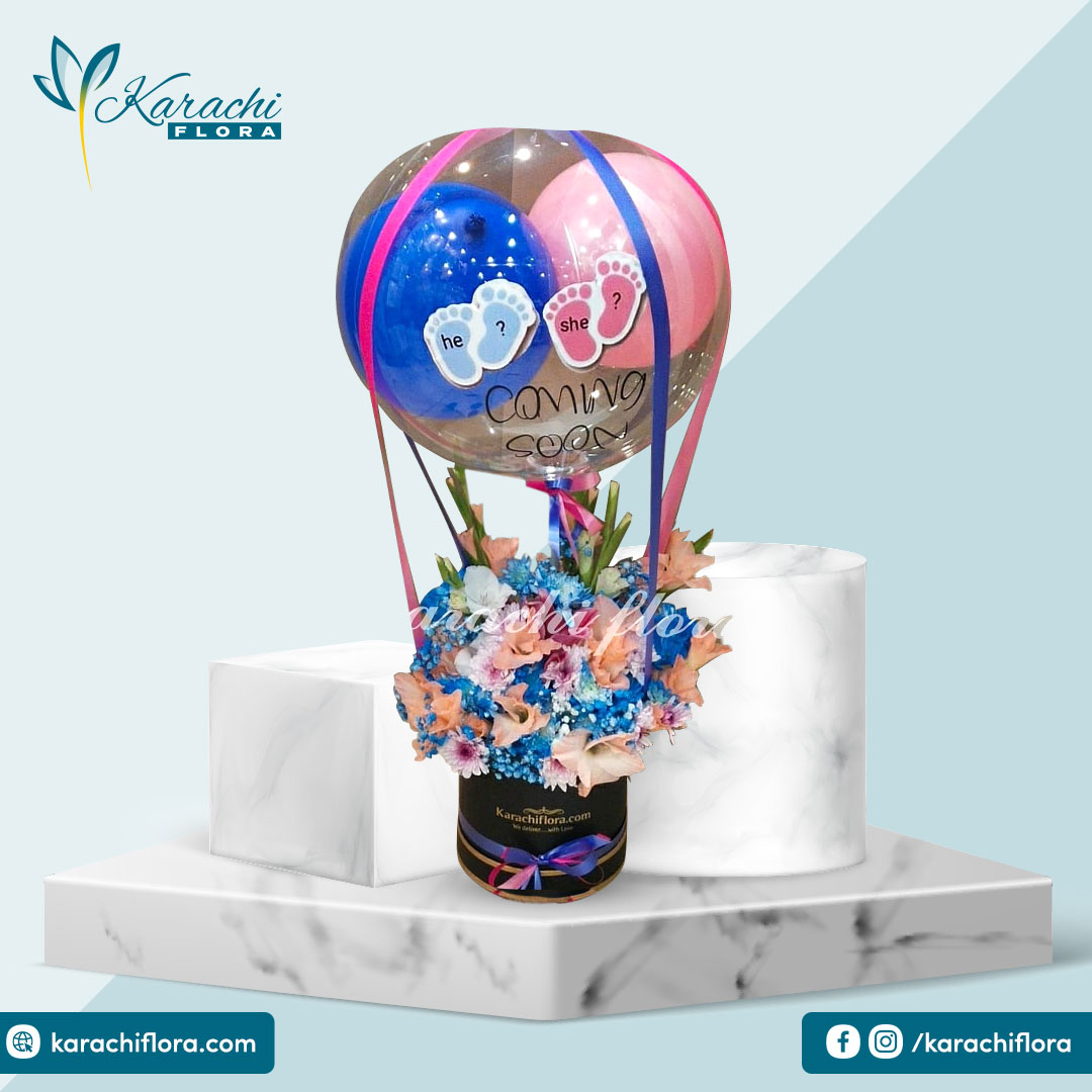Gender Reveal Hot Air Balloon KF 179